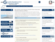 Tablet Screenshot of procuracatania.it